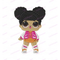 Hoops MVP LOL Dolls Surprise 01 Fill Embroidery Design